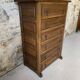 Scottish chest of drawers in olive wood – 6 drawers