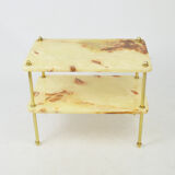 Table d’appoint en onyx, années 1980