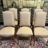 Suite of 6 Louis XV style chairs