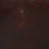 Dark English-Style Sheepskin Wingback Chair