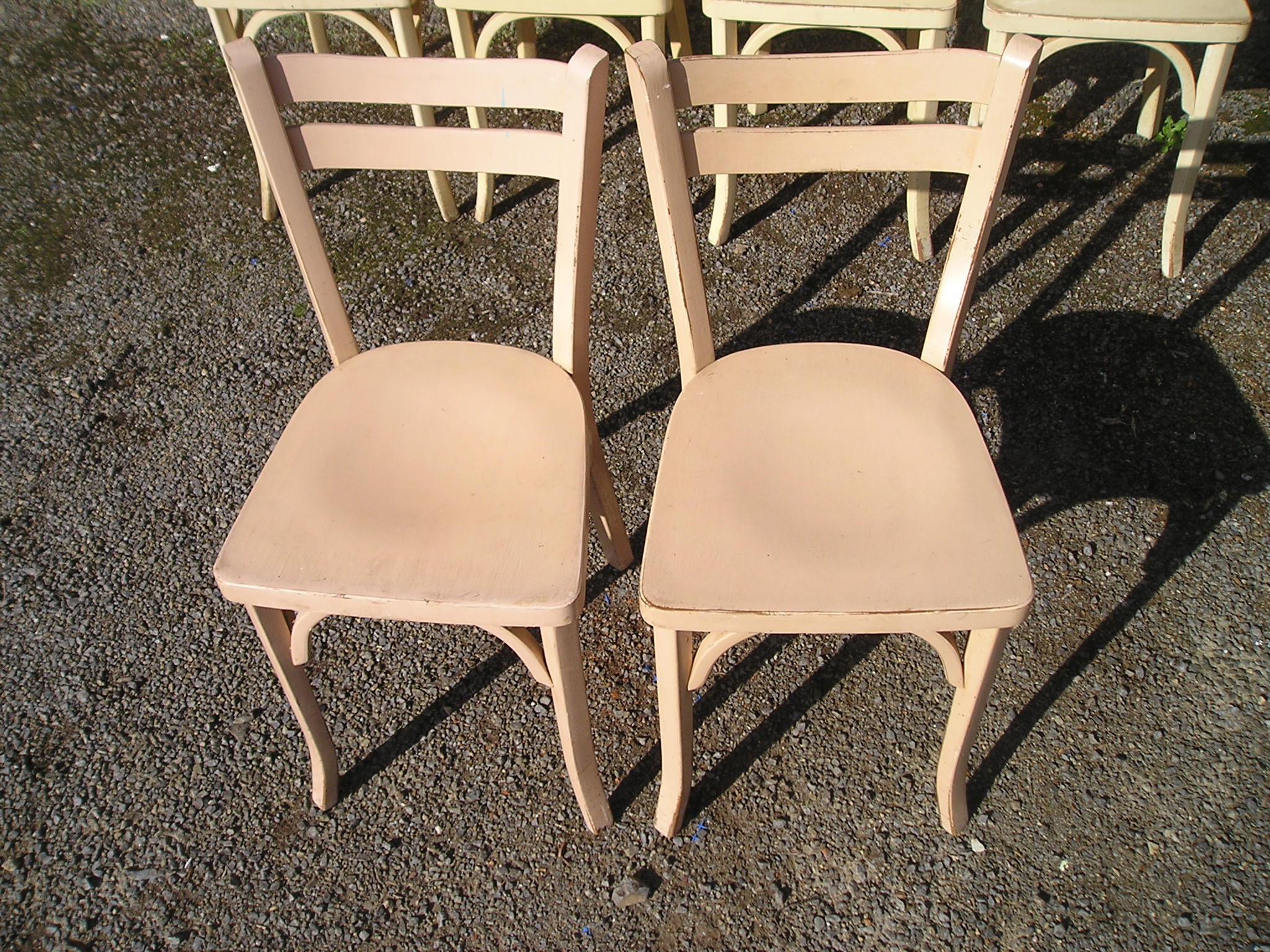 Set of 6 bistro chairs baumann 1960