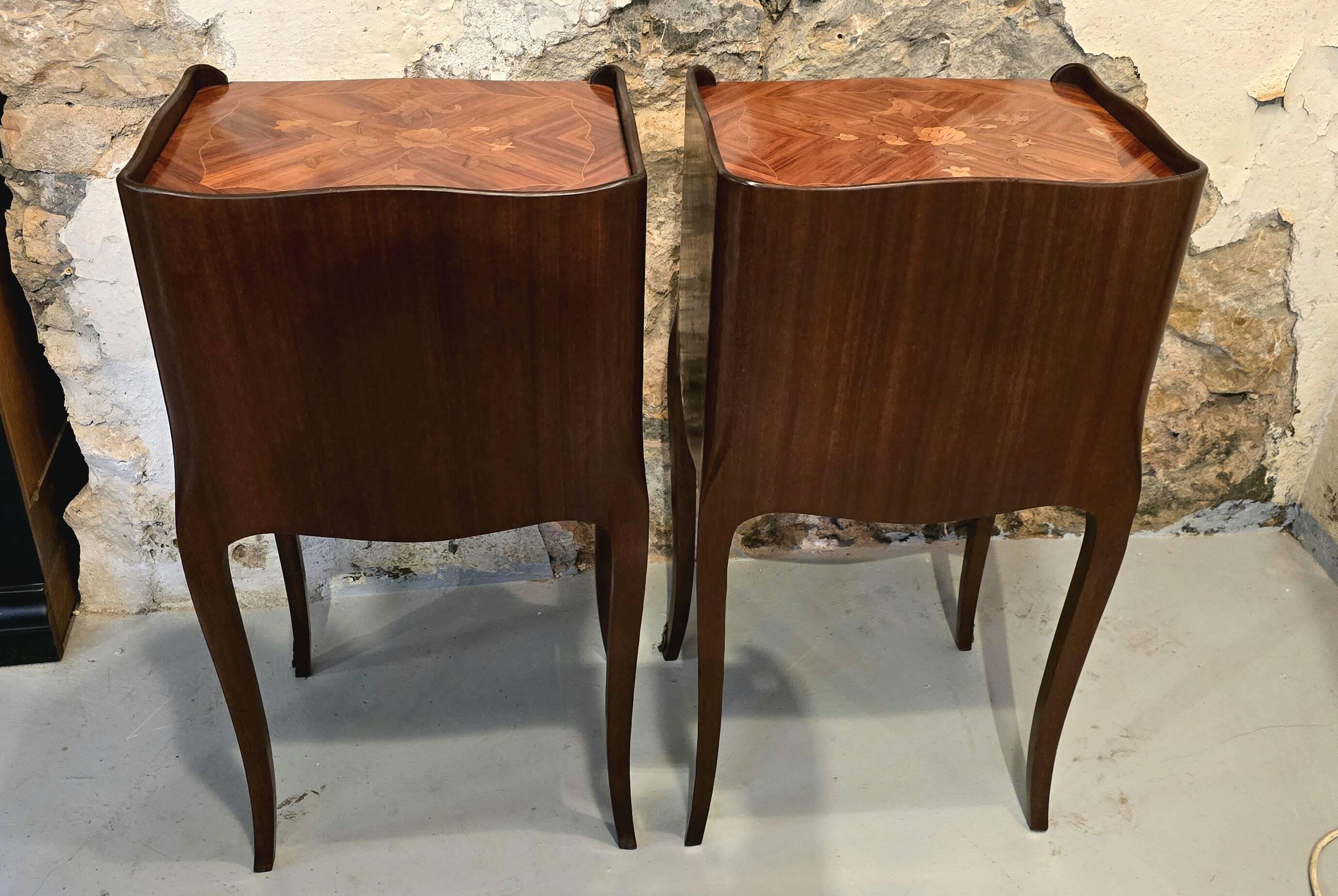 Pair of Louis XV style bedside tables