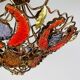 Lustre en métal et verre de Murano par MM Lampadari, années 1990