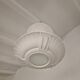 Plaster and frosted glass chandelier by Maison Arlus circa 1950