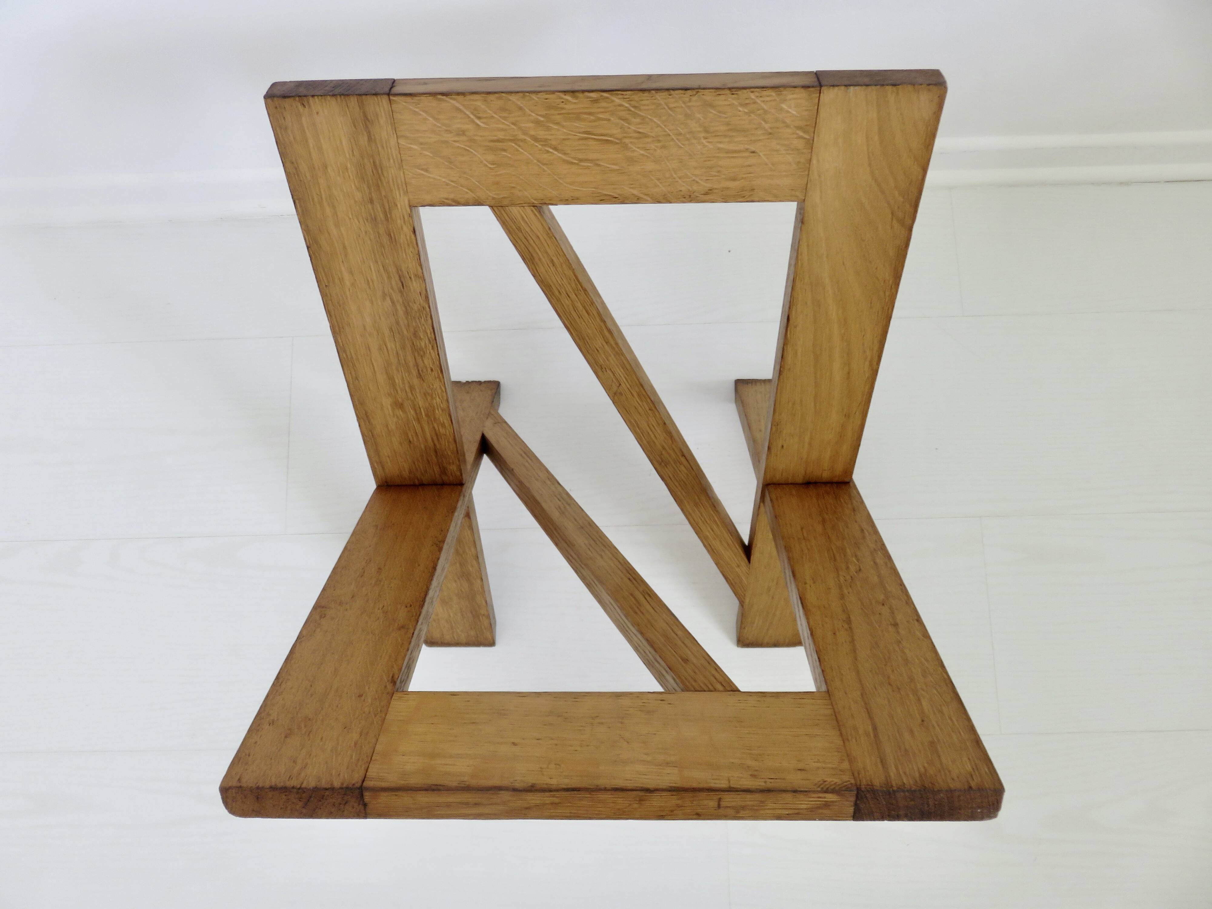 Scandinavian magazine rack in solid wood 1970