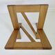 Scandinavian magazine rack in solid wood 1970