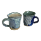 Set of 2 glazed ceramic mugs – Handmade rustic mugs