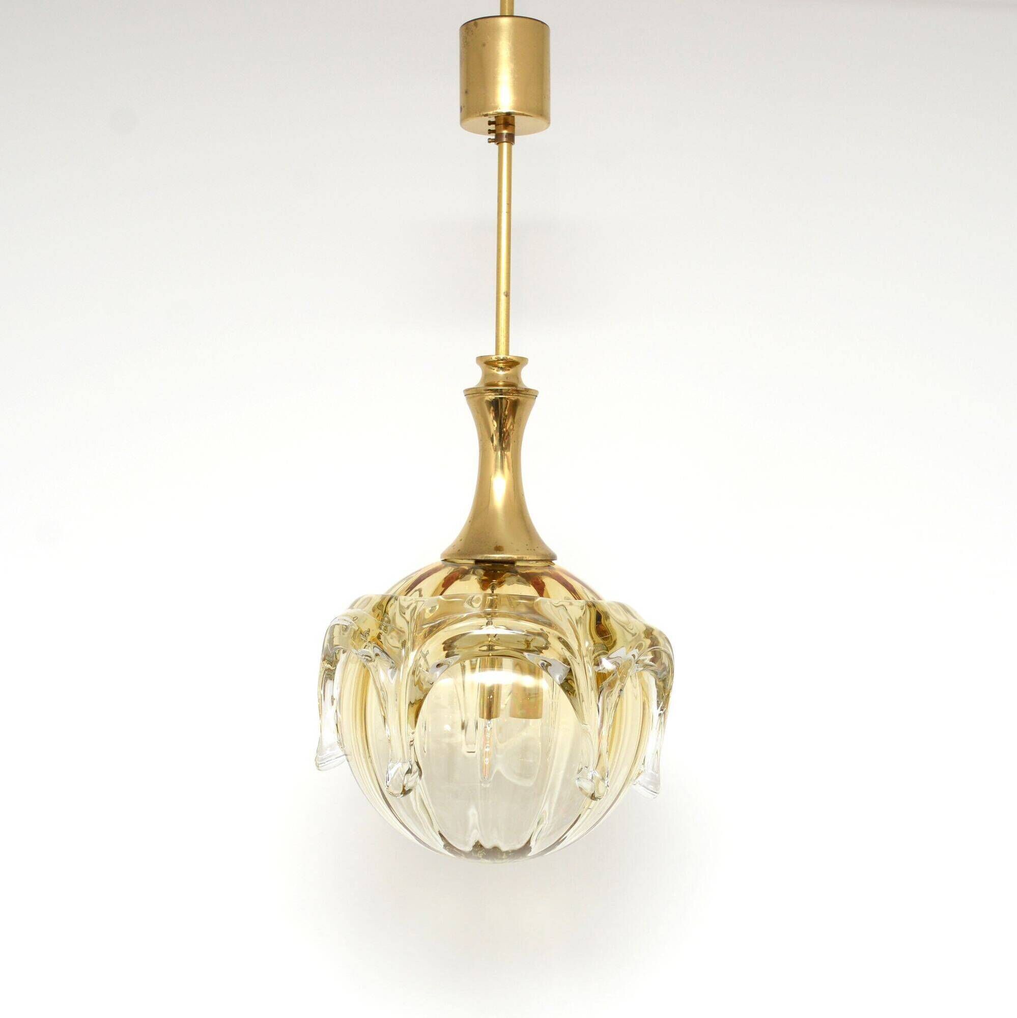 Glass Doria lamp, Germany 1970s