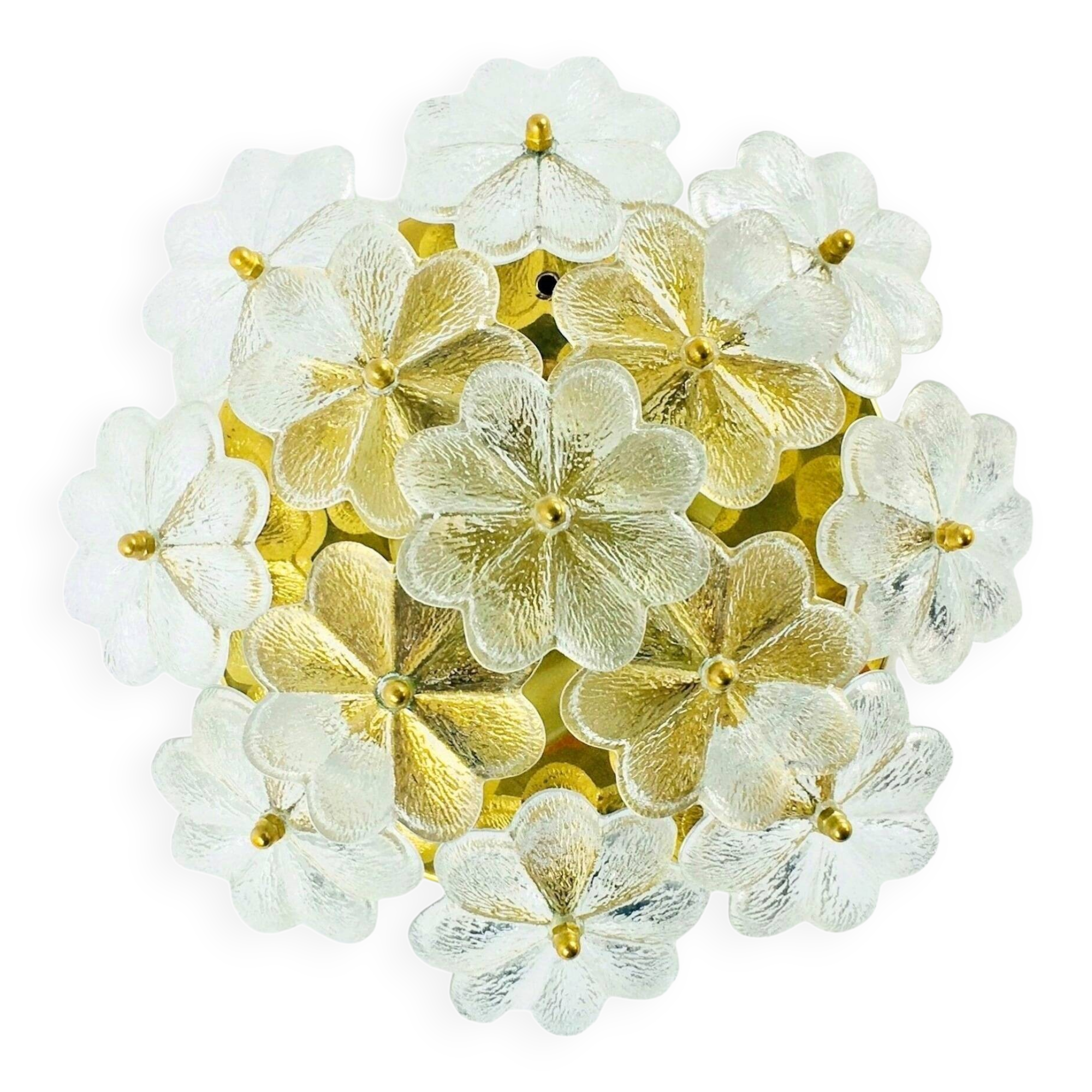 Mid-Century Murano Glass Ceiling Light by E. Palme for Palwa, 1960s