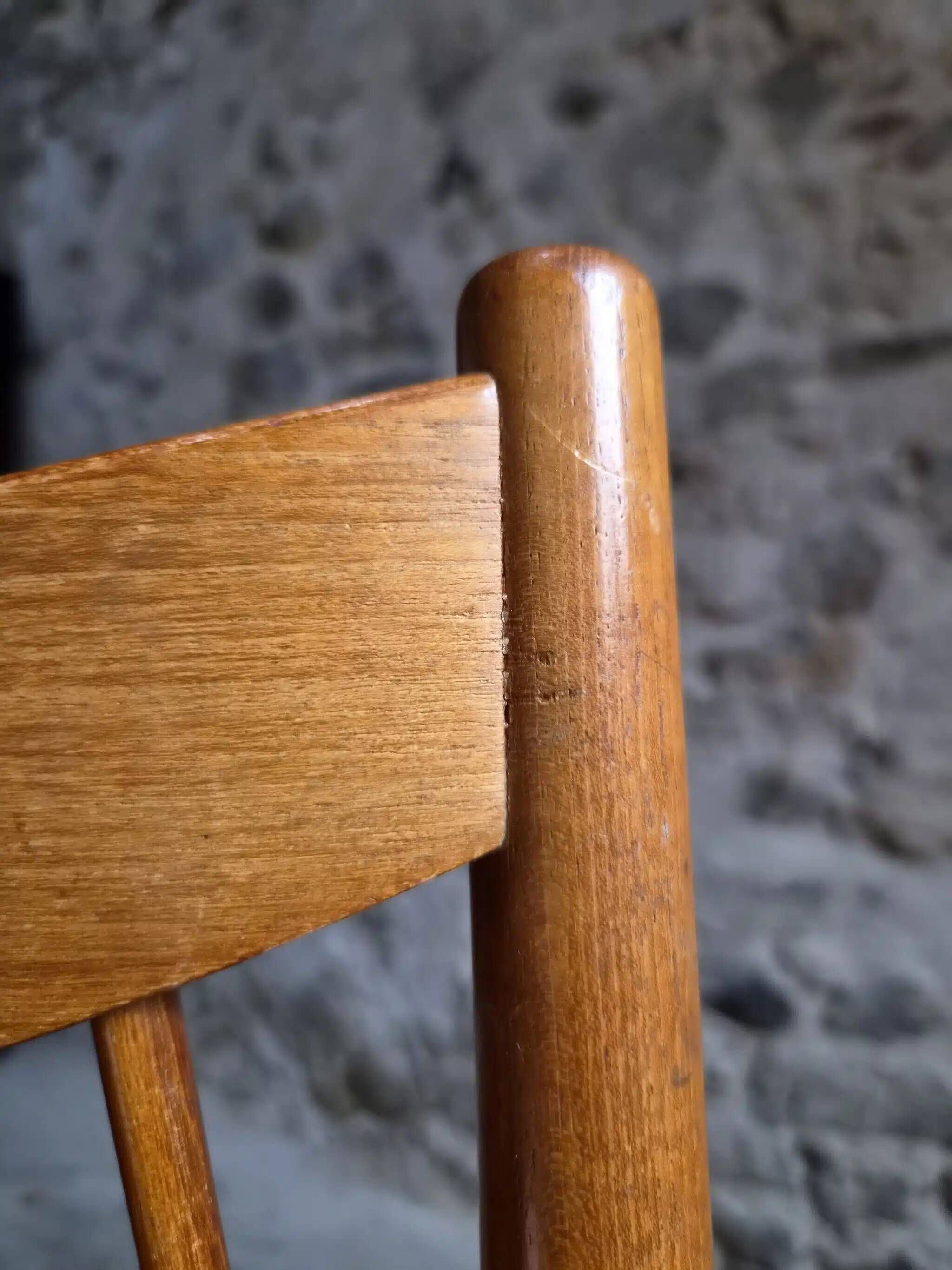Set of 6 Danish teak dining chairs model 422, attributed to Arne Vodder for Sibast, 1960s.
