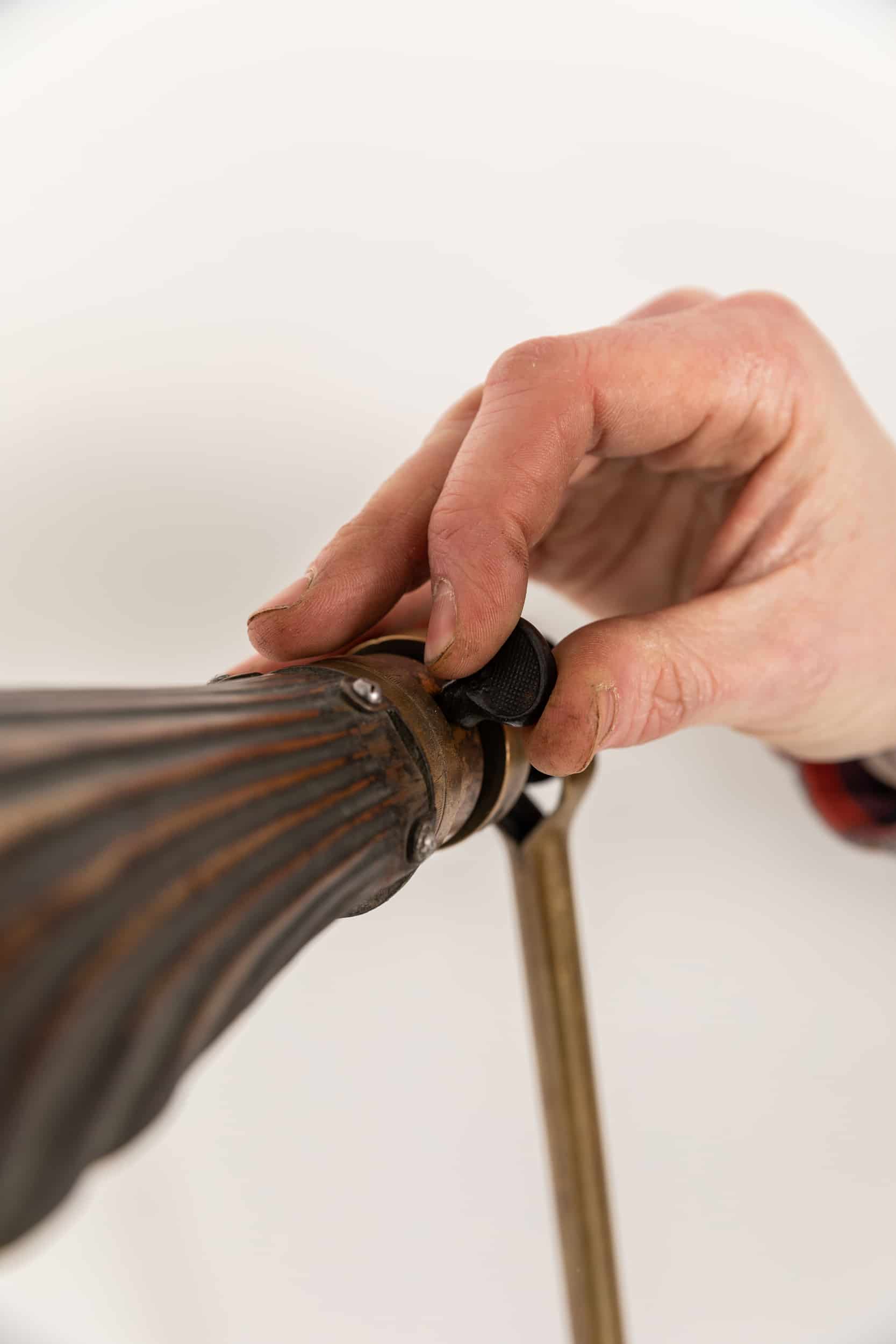 Early brass dugdills wall lamp