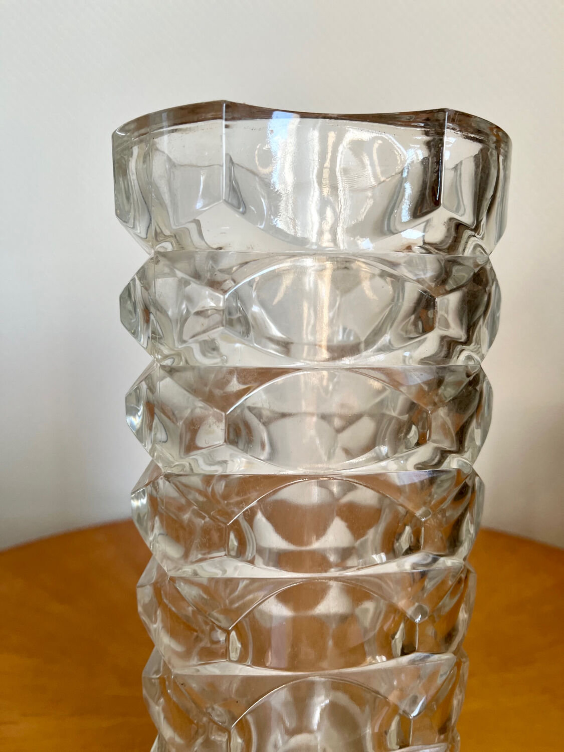 Crystal glass vase 1950