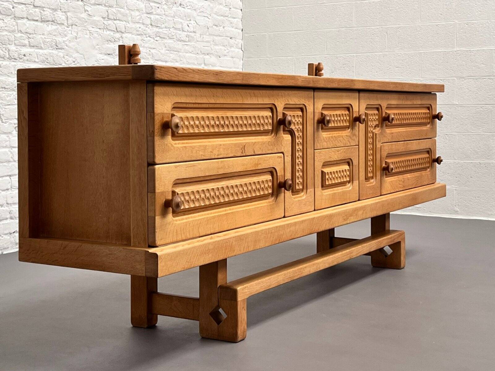 Vintage Oak Sideboard by Guillerme and Chambron for Your Home, 1960s