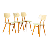 Set of 4 dining chairs by TON, Czechoslovakia, 1960s