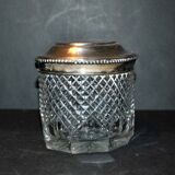 Old box in silver and cut crystal germany hallmark 833