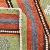Tapis Kilim Vintage tissé à la main 6x8, 177x242Cm