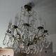 Lustre à pampilles à 10 bras de lumière