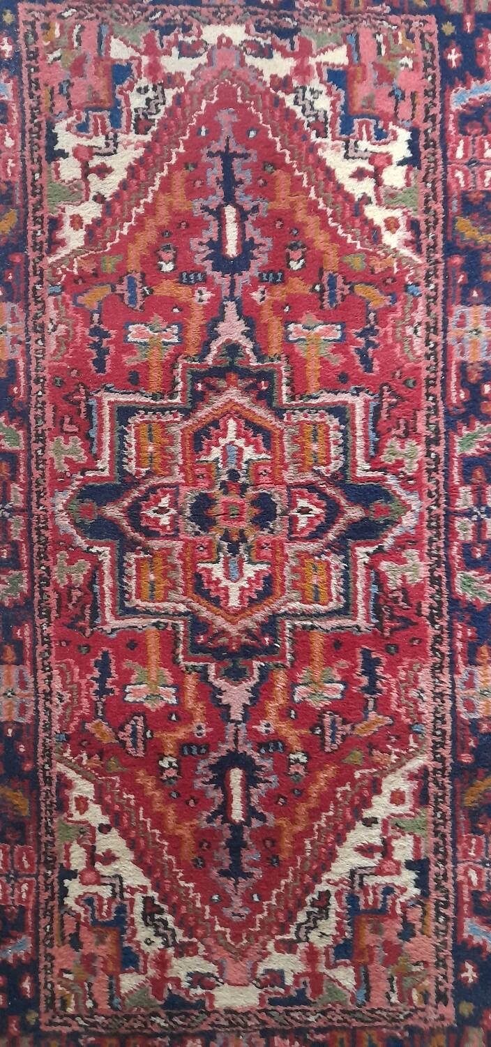 Hand-knotted Persian rug 140 x 72 cm