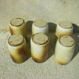 Six verres en grès