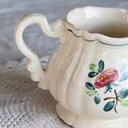 Vintage Sarreguemines “Amazonas” hand-painted milk jug
