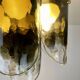 Murano & Brass Ceiling Lamp by J.T. Kalmar, Austria, 1960s