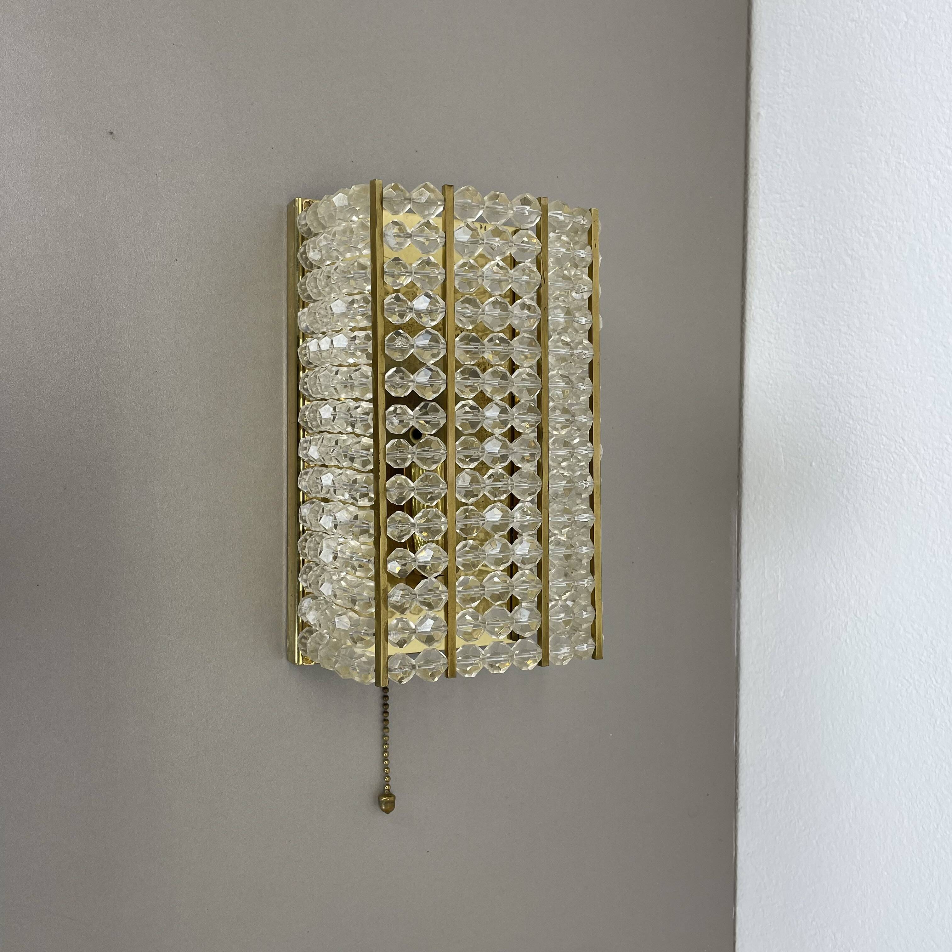 brass and aryl glass wall light sconce by Emil Stejnar, Austria, 1950s