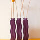 Set of 3 purple glass vases Ikea SKAMT