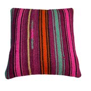 Vintage turkish kilim cushion cover , 40 x 40 cm