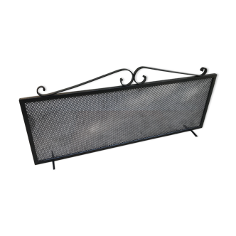 Former Firewall Panel Open Metal Grid Black Deco Vintage Chimney