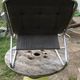 Chair tubular in Brown velvet of the 1970s