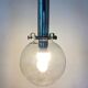 Suspension vintage design lampe globe en verre transparente
