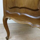 Louis XV Baroque scriban chest of drawers in solid wood, 20th century