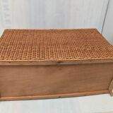 Braided rattan trunk 50s-60s