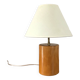 Vintage lamp in solid elm Italy 80s