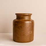 Brown Mustard Pot