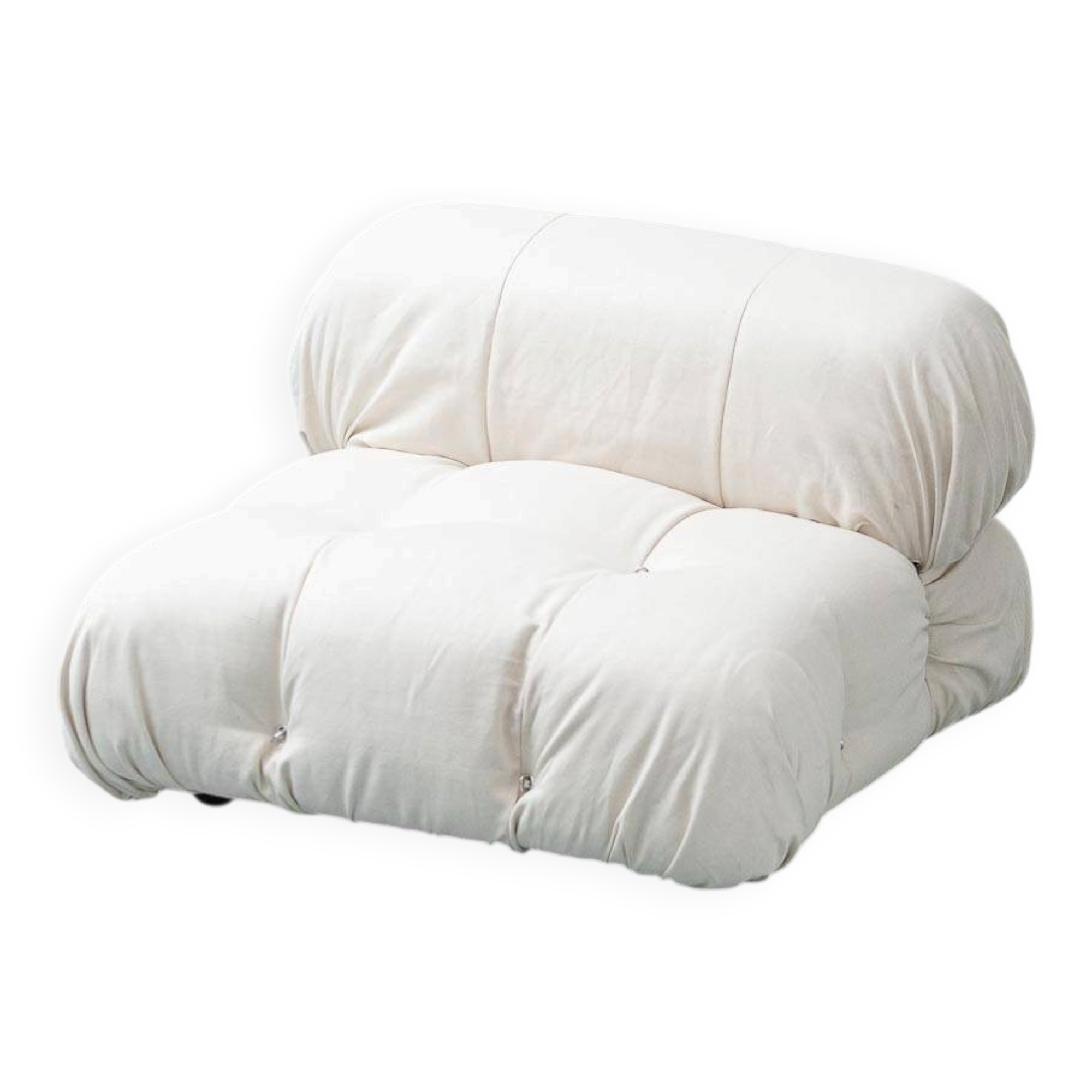 Fauteuil Camaleonda de Mario Bellini pour B&B Italia – Lin couleur crème, années 1970