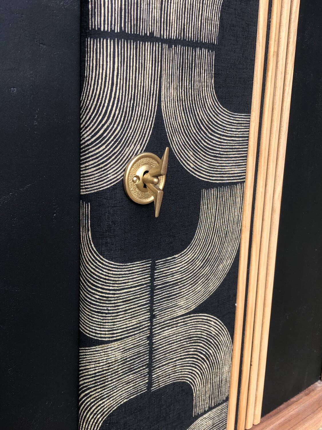 Black vintage sideboard