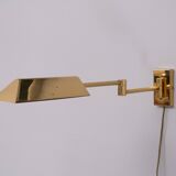 Applique à bras oscillant en laiton Allemagne années 1970