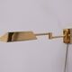 Brass swing arm Wall lamp Germany 1970s