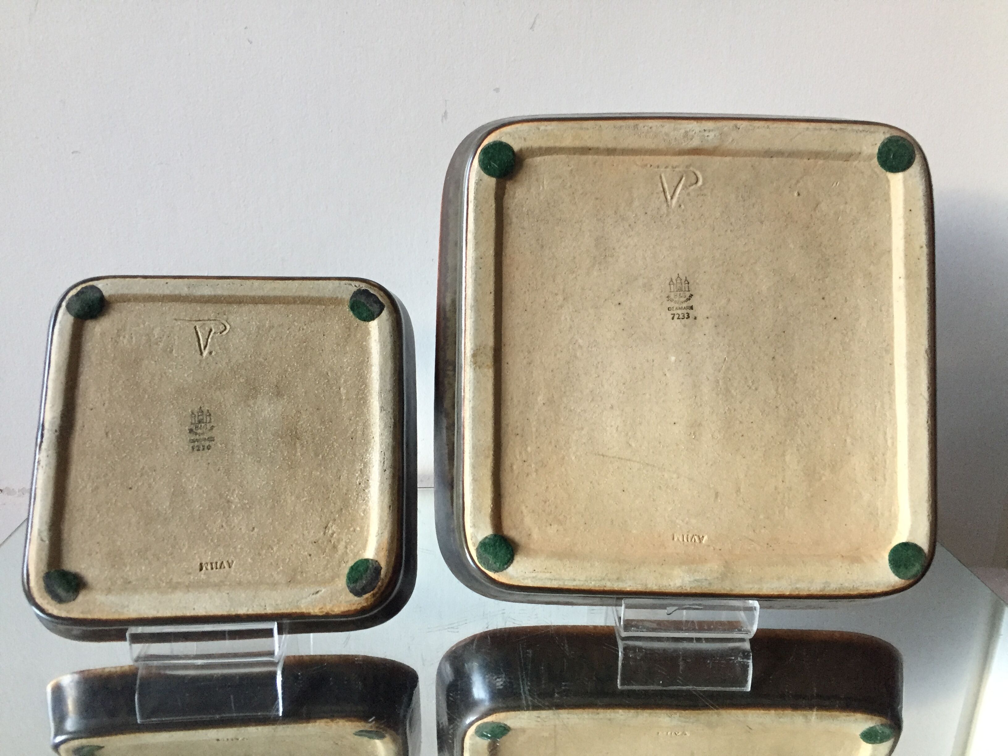 Set of 2 Bing & Grondahl Royal Copenhagen Stoneware bowls made in Denmark