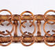 Bamboo with rattan french carved mirror rare beautiful, 1960