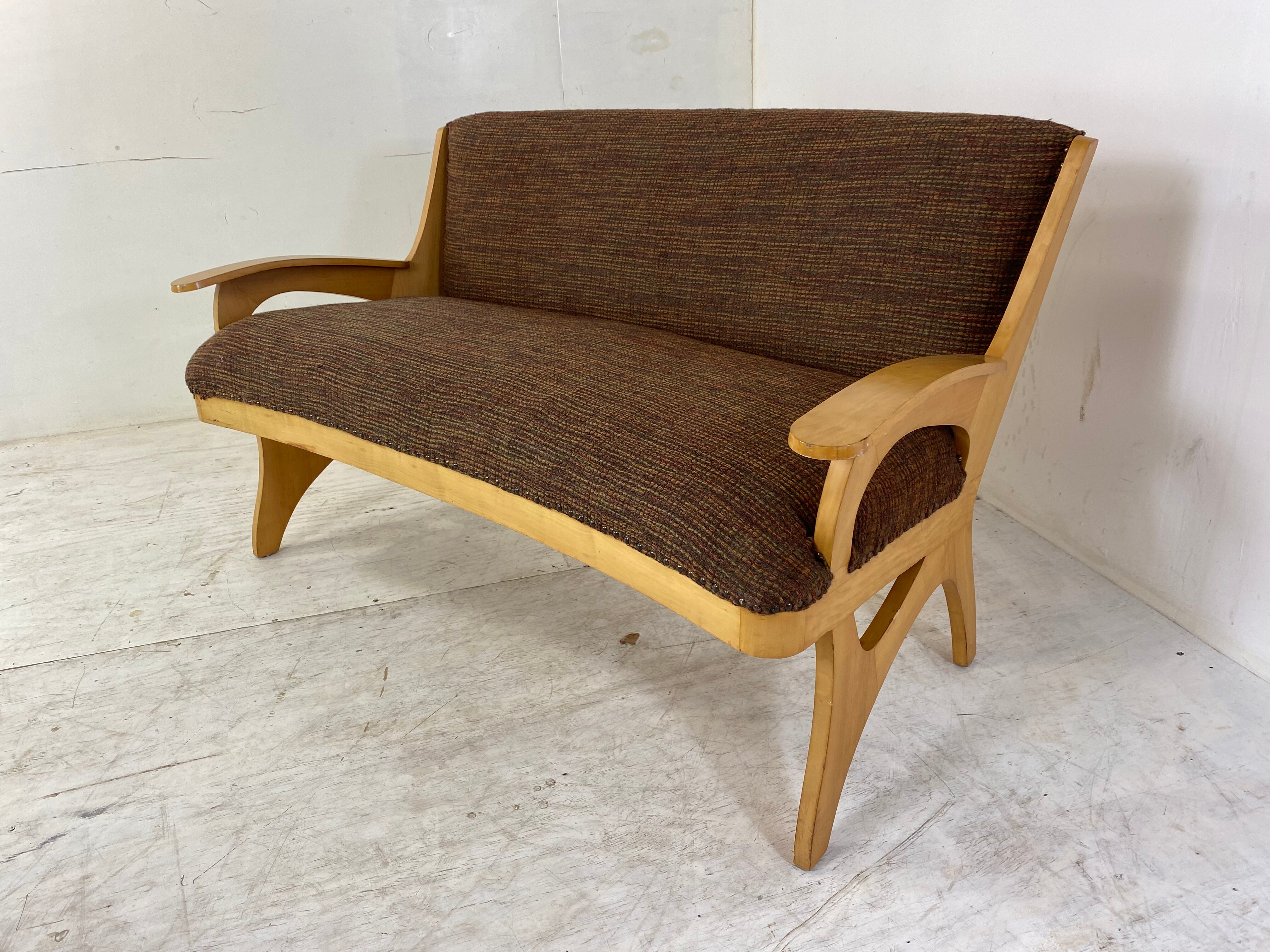 Mid-Century Modernist Two Seater Sofa, 1950s