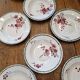 Set of 8 Deep Plates Cherry Blossom Badonviller