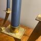 a pair of 1950s Scandinavian brass candlesticks