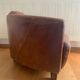 Club chair - vintage aviator in brown leather