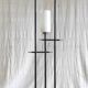 Modernist three-light floor lamp with opaline tulip - 1950s/60s
