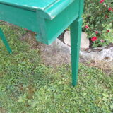Console en bois verte