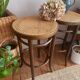 Wooden and cane bistro bar stools