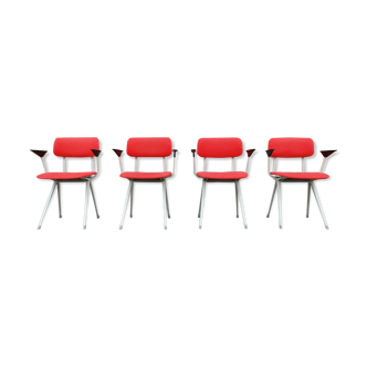 Set of 4 armchairs Friso Kramer 1970