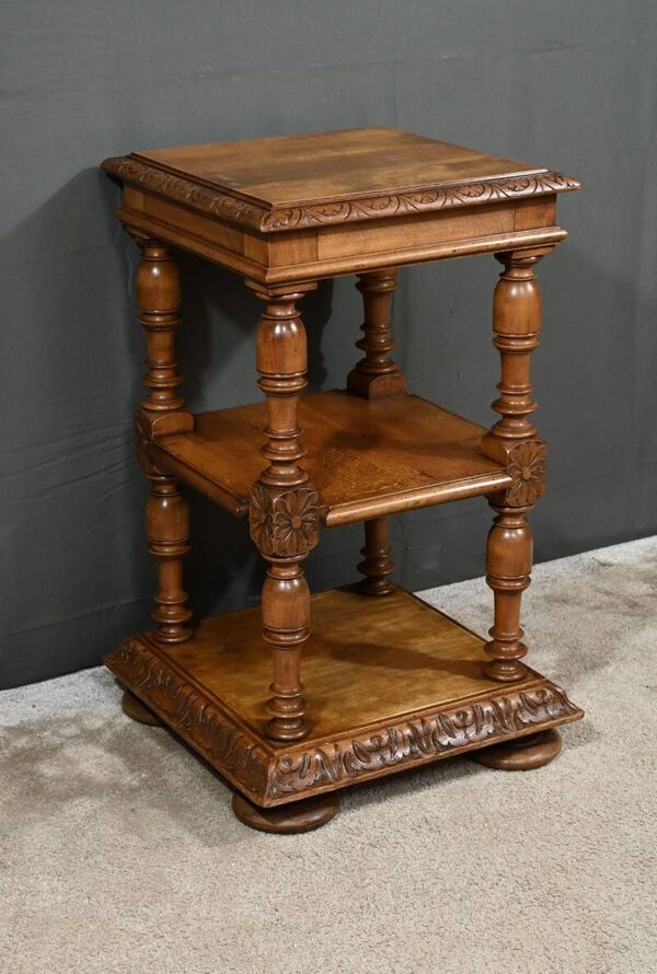 Petite Table de Salon en Noyer massif, style Louis-Philippe – Fin XIXe